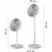 Вентилятор Philips підлоговий Series 2000, 40см, 48Вт, таймер, поворот 180, білий