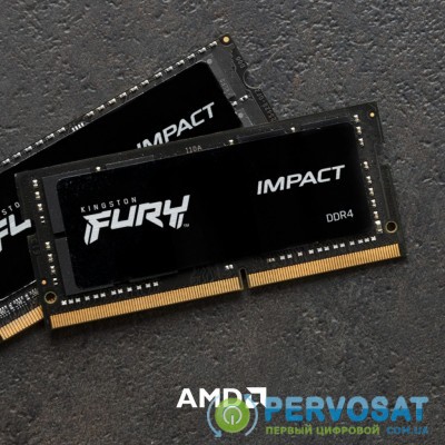 Модуль памяти для ноутбука SoDIMM DDR4 16GB 3200 MHz Fury Impact HyperX (Kingston Fury) (KF432S20IB1/16)