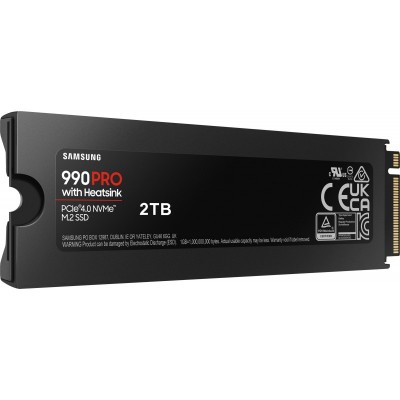 Накопичувач SSD Samsung M.2 2TB PCIe 4.0 990PRO + радіатор