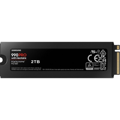 Накопичувач SSD Samsung M.2 2TB PCIe 4.0 990PRO + радіатор