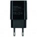 Зарядное устройство Florence 1USB 2A + microUSB cable black (FL-1020-KM)