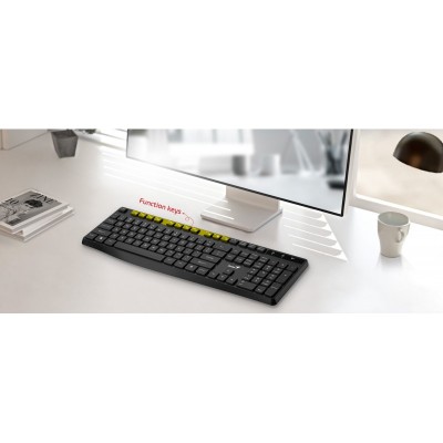 Клавіатура мембранна Genius KB-7200, 104key, WL, EN/UKR, чорний