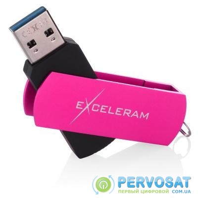 USB флеш накопитель eXceleram 128GB P2 Series Rose/Black USB 3.1 Gen 1 (EXP2U3ROB128)
