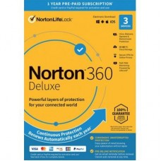 Антивірус Norton by Symantec NORTON 360 DELUXE 25GB 1 USER 3 DEVICE 12M (21409592) Антивірус Norton by Symantec NORTON 360 DELUXE 25GB 1 USER 3 DEVICE 12M (21409592)