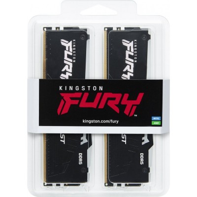 Пам'ять ПК Kingston DDR5 32GB KIT (16GBx2) 4800 FURY Beast RGB