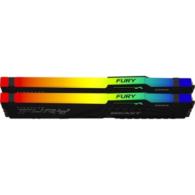 Пам'ять ПК Kingston DDR5 32GB KIT (16GBx2) 4800 FURY Beast RGB