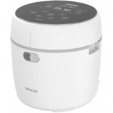 Рисоварка Sencor 350Вт, чаша-0.6л, сенсорне керування, 8 програм, нерж. сталь, пластик, білий Рисоварка Sencor 350Вт, чаша-0.6л, сенсорне керування, 8 програм, нерж. сталь, пластик, білий