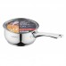 Ківш зі скляною кришкою Ardesto Gemini Gourmet Spoleto, 1.4л, нержавіюча сталь