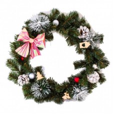 Прикраса декоративна YES! Fun Вінок Морозний ранок 35 см Зелений (903763) Прикраса декоративна YES! Fun Вінок Морозний ранок 35 см Зелений (903763)
