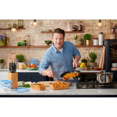 Сковорідка Tefal Jamie Oliver Home Cook, 28 см, нержавіюча сталь, БЕЗ кришки
