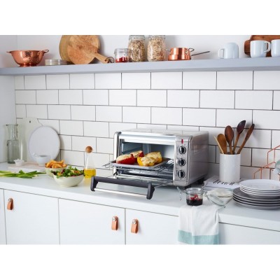 Піч електрична Russell Hobbs Air Fry Mini Oven, 12.6л, 1500Вт, механіч., гриль, конвенція, сіра