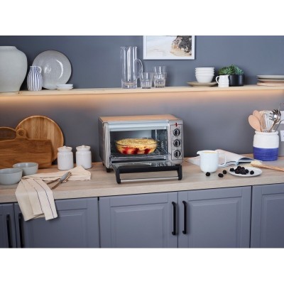 Піч електрична Russell Hobbs Air Fry Mini Oven, 12.6л, 1500Вт, механіч., гриль, конвенція, сіра