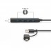 Хаб DIGITUS USB-A/C > 4хUSB-А, 1,2 м, активний (опція)