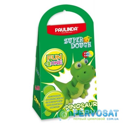 PAULINDA Масса для лепки Super Dough Fun4one Динозавр (подвижные глаза)
