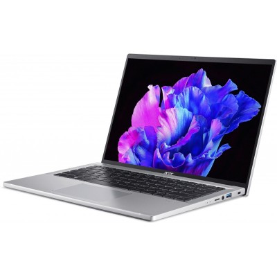 Ноутбук Acer Swift Go 14 SFG14-72 14&quot; 2.8K OLED, Intel U7-155H, 32GB, F1TB, UMA, Win11, сріблястий