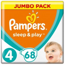 Підгузок Pampers Sleep & Play Maxi Розмір 4 (9-14 кг), 68 шт (4015400203551) Підгузок Pampers Sleep & Play Maxi Розмір 4 (9-14 кг), 68 шт (4015400203551)