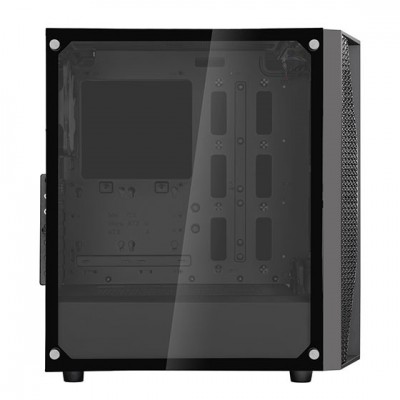 Корпус SilverStone FARA FAB1B-RGB, без БЖ, 2xUSB3.0, 1xUSB2.0, 2x120mm RGB fan, TG Side Panel, ATX, Black