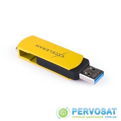 USB флеш накопитель eXceleram 32GB P2 Series Yellow2/Black USB 3.1 Gen 1 (EXP2U3Y2B32)