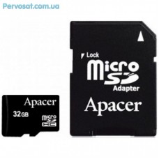 Карта пам'яті Apacer 32Gb microSDHC Class4 w/ 1 Adapter RP (AP32GMCSH4-R) Карта пам'яті Apacer 32Gb microSDHC Class4 w/ 1 Adapter RP (AP32GMCSH4-R)