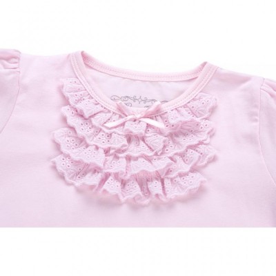 Футболка дитяча Breeze з мереживними рюшами (6640-86G-pink)