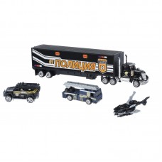 Набір машинок Same Toy Diecast Вантажівка з поліцейськими SQ80958-3Ut