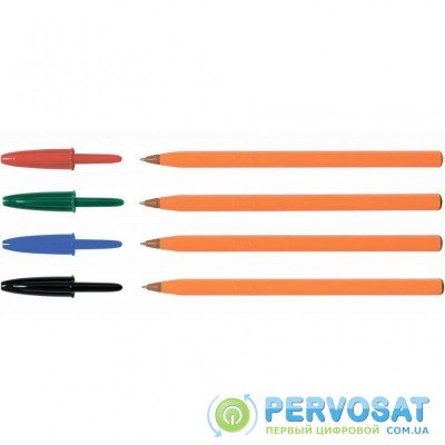 Ручка шариковая BIC Orange, ассорти, 4шт в блистере (bc8308541)