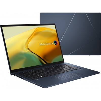 Ноутбук ASUS Zenbook 14 UX3402ZA-KM390W 14" 2.8K OLED, Intel i7-1260P, 16GB, F1TB, UMA, Win11, Блакитний