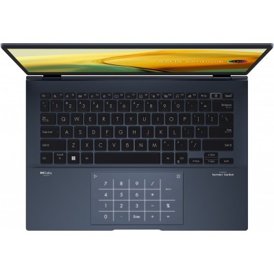 Ноутбук ASUS Zenbook 14 UX3402ZA-KM390W 14" 2.8K OLED, Intel i7-1260P, 16GB, F1TB, UMA, Win11, Блакитний