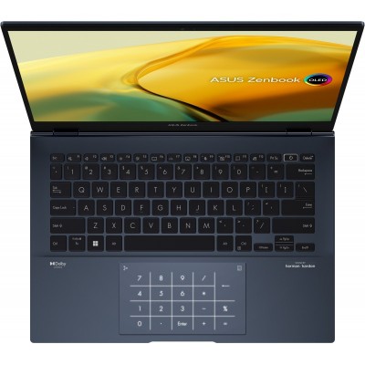 Ноутбук ASUS Zenbook 14 UX3402ZA-KM390W 14" 2.8K OLED, Intel i7-1260P, 16GB, F1TB, UMA, Win11, Блакитний