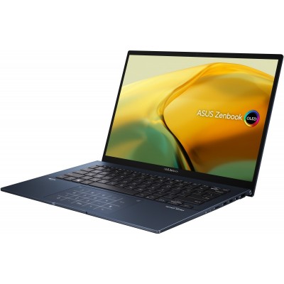 Ноутбук ASUS Zenbook 14 UX3402ZA-KM390W 14" 2.8K OLED, Intel i7-1260P, 16GB, F1TB, UMA, Win11, Блакитний