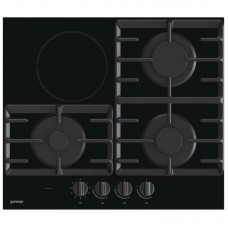 Варильна поверхня Gorenje комбінована (3 газ + 1 склокерам. ), 60см, чавун, чорний Варильна поверхня Gorenje комбінована (3 газ + 1 склокерам. ), 60см, чавун, чорний