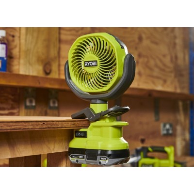 Вентилятор акумуляторний Ryobi ONE+ RCF18-0 18В 3400об·хв 2 швидкості поворотний 0.4кг без АКБ та ЗП