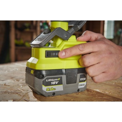 Вентилятор акумуляторний Ryobi ONE+ RCF18-0 18В 3400об·хв 2 швидкості поворотний 0.4кг без АКБ та ЗП