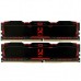 Модуль пам'яті для комп'ютера DDR4 16GB (2x8GB) 3000 MHz Iridium X Black GOODRAM (IR-X3000D464L16S/16GDC)