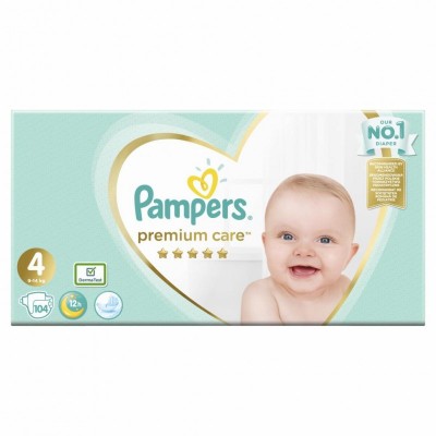 Подгузник Pampers Premium Care Maxi Размер 4 (9-14 кг) 104 шт (4015400465447)