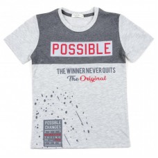 Футболка дитяча Breeze POSSIBLE (12439-128B-gray) Футболка дитяча Breeze POSSIBLE (12439-128B-gray)