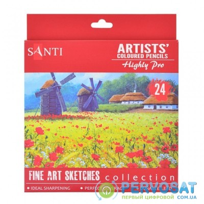 Карандаши цветные Santi Highly Pro 24 шт (742391)