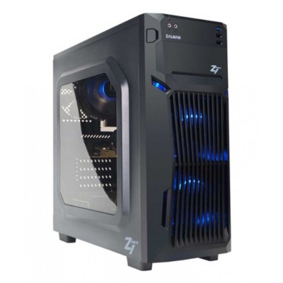 Корпус Zalman Z1 NEO, MidT, 2xUSB2.0,1xUSB3.0, 2x120 Blue LED, 1x120мм,акрил(вікно),безБЖ,чорний