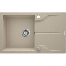 Мийка кухонна Deante Andante, граніт, прямокутник, з крилом, 780х490х194мм, чаша - 1, накладна, пісок Мийка кухонна Deante Andante, граніт, прямокутник, з крилом, 780х490х194мм, чаша - 1, накладна, пісок