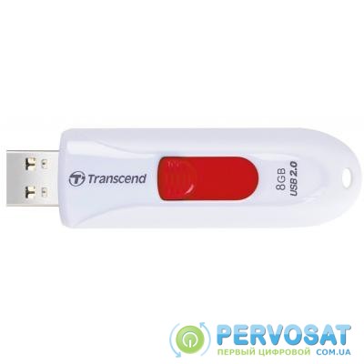 USB флеш накопитель Transcend 8Gb JetFlash 590 White USB 2.0 (TS8GJF590W)