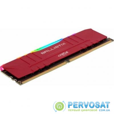 Модуль памяти для компьютера DDR4 16GB 3200 MHz Ballistix Red RGB MICRON (BL16G32C16U4RL)
