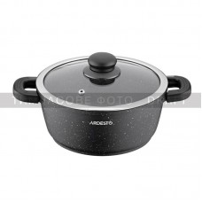 Каструля зі скляною кришкою Ardesto Gemini Anzio, 5л, алюміній, чорний Каструля зі скляною кришкою Ardesto Gemini Anzio, 5л, алюміній, чорний