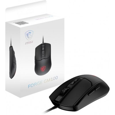 Миша MSI FORGE GM100, RGB, чорний