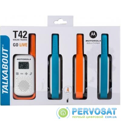 Портативная рация Motorola TALKABOUT T42 Quad Pack (B4P00811MDKMAQ)
