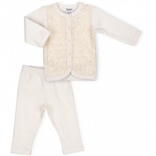 Набір дитячого одягу Интеркидс з трояндочками (2364-74G-beige) Набір дитячого одягу Интеркидс з трояндочками (2364-74G-beige)