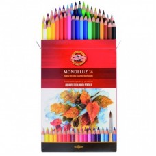 Олівці кольорові Koh-i-Noor Mondeluz акварельні 36 кольорів (3719036001KZ) Олівці кольорові Koh-i-Noor Mondeluz акварельні 36 кольорів (3719036001KZ)