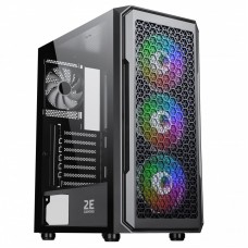 Корпус 2E GAMING Hexagon G338 без БЖ 2xUSB3.0, 1xUSBType-C, 3x120мм ARGB, 1x120мм, VGA 330мм, LCS ready, HUB, TG Side Panel, ATX, чорний Корпус 2E GAMING Hexagon G338 без БЖ 2xUSB3.0, 1xUSBType-C, 3x120мм ARGB, 1x120мм, VGA 330мм, LCS ready, HUB, TG Side Panel, ATX, чорний