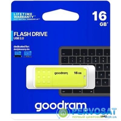 USB флеш накопитель GOODRAM 16GB UME2 Yellow USB 2.0 (UME2-0160Y0R11)
