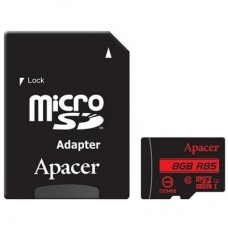 Карта пам'яті Apacer 8GB microSDHC Class10 UHS-I (AP8GMCSH10U5-R) Карта пам'яті Apacer 8GB microSDHC Class10 UHS-I (AP8GMCSH10U5-R)