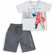 Набір дитячого одягу Breeze з мотоциклом (12356-128B-gray) Набір дитячого одягу Breeze з мотоциклом (12356-128B-gray)